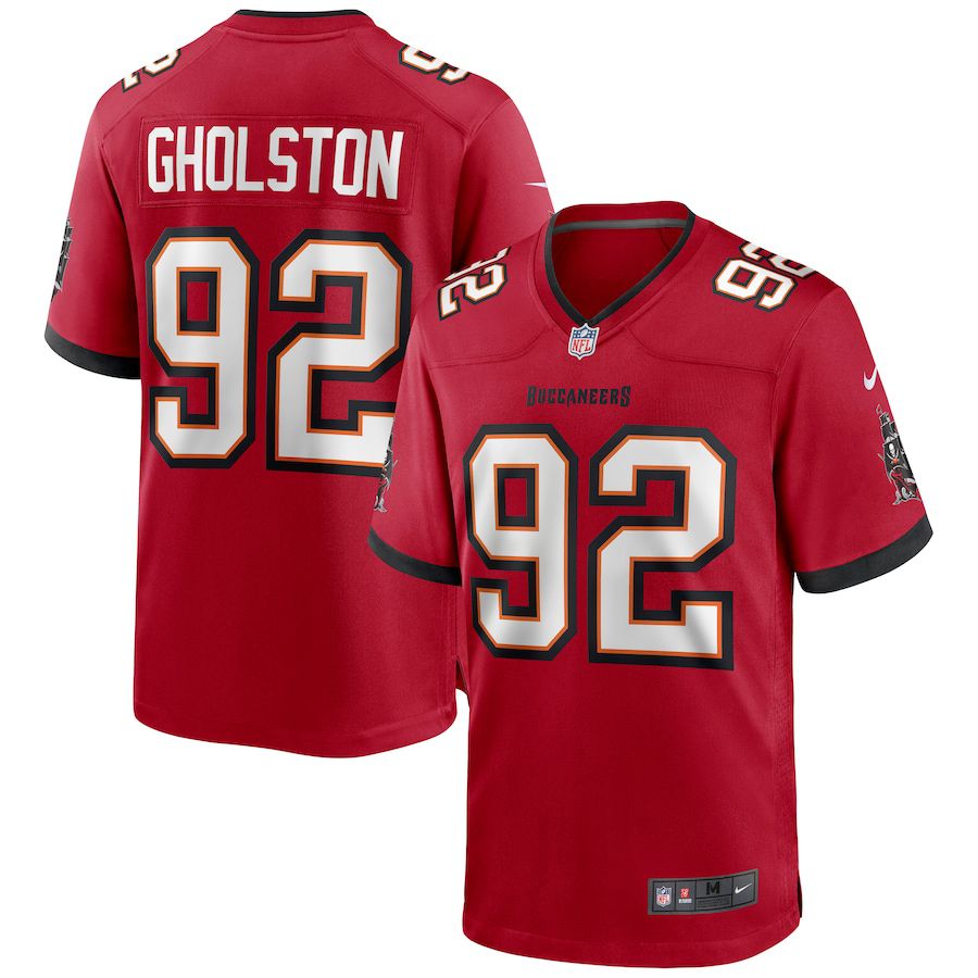 Men Tampa Bay Buccaneers 92 William Gholston Nike Red Game NFL Jersey